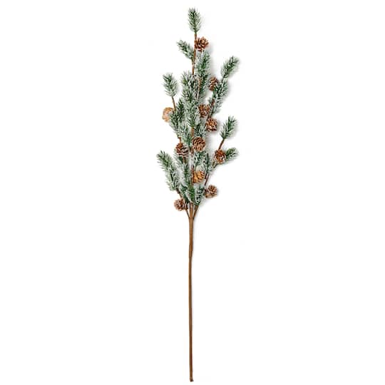 30" Christmas Artificial Icy Pine & Pinecone Spray, 3ct.